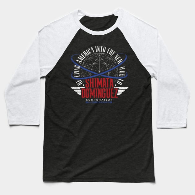 Shimata Dominguez Corporation Baseball T-Shirt by MindsparkCreative